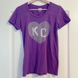 Women’s Charlie Hustle Kansas City Heart Tee | M
